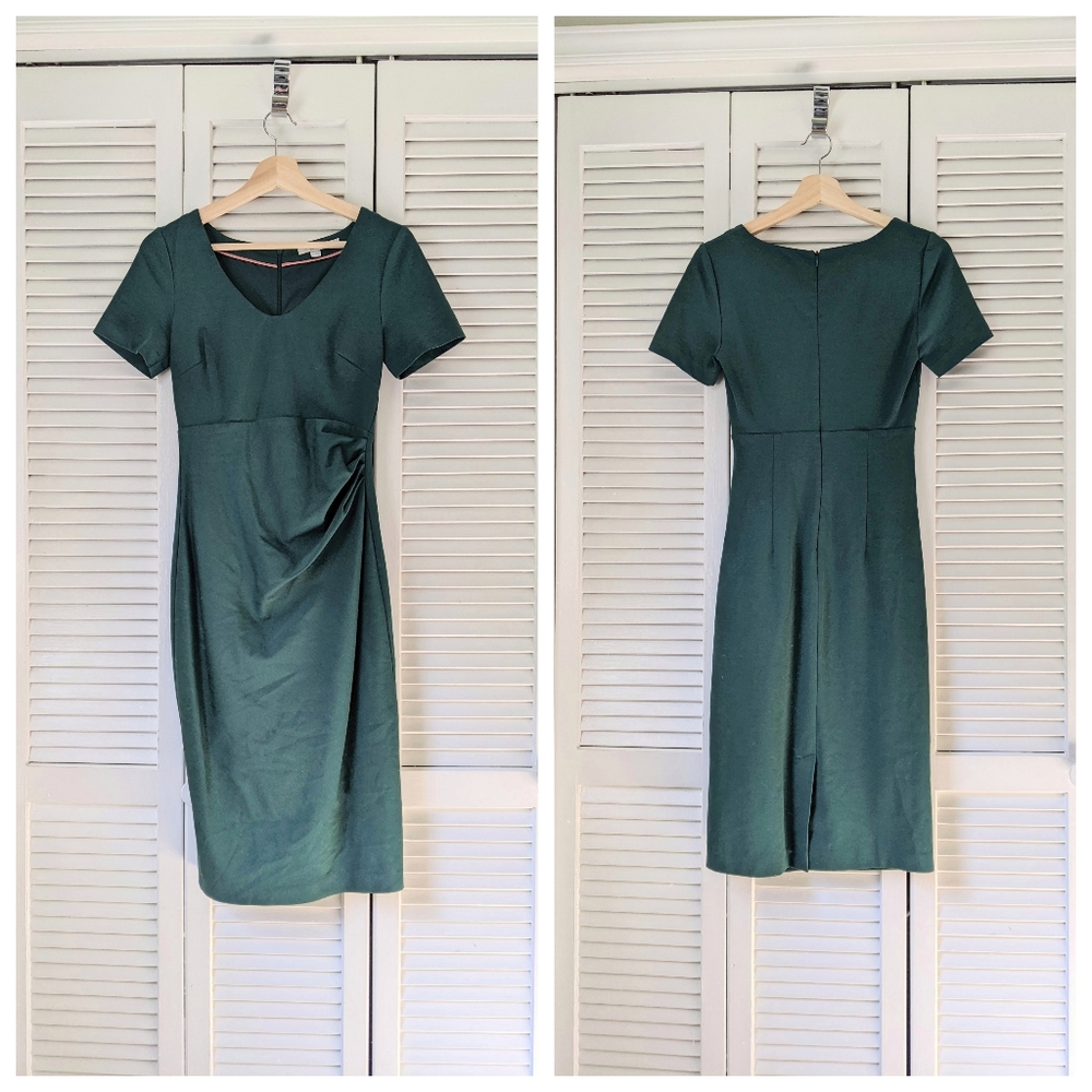Boden Dark Green Midi Dress
